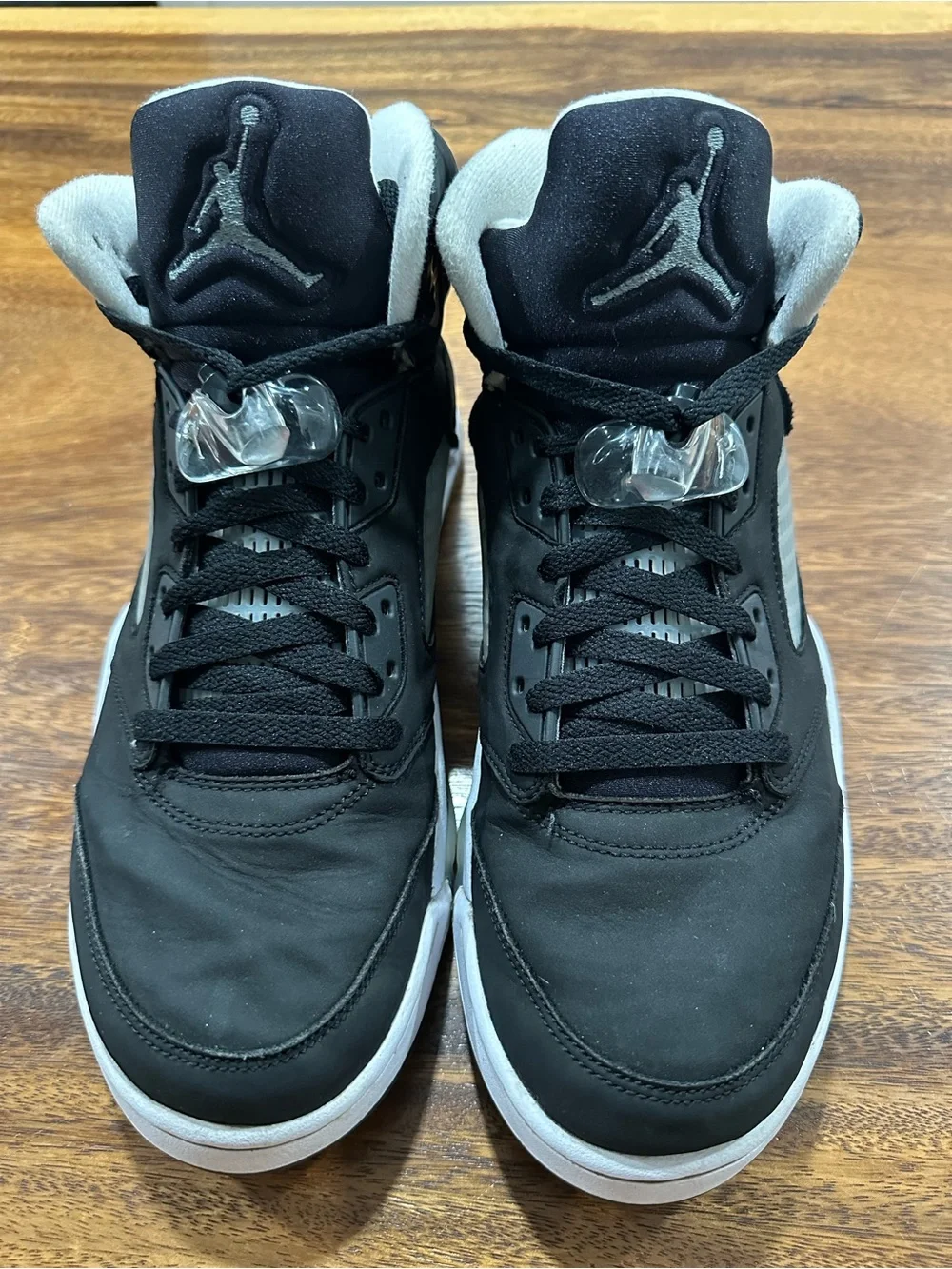 Nike Air Jordan 5 Retro Oreo Shoes Mens Size 11 Black Suede Sneakers CT4838-011